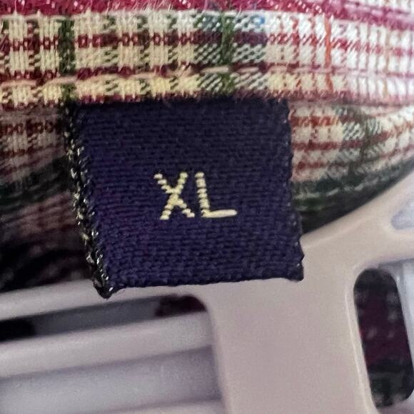 Alan Flusser shirt Men’s XL multicolor long sleeve button down plaid check - Picture 8 of 9